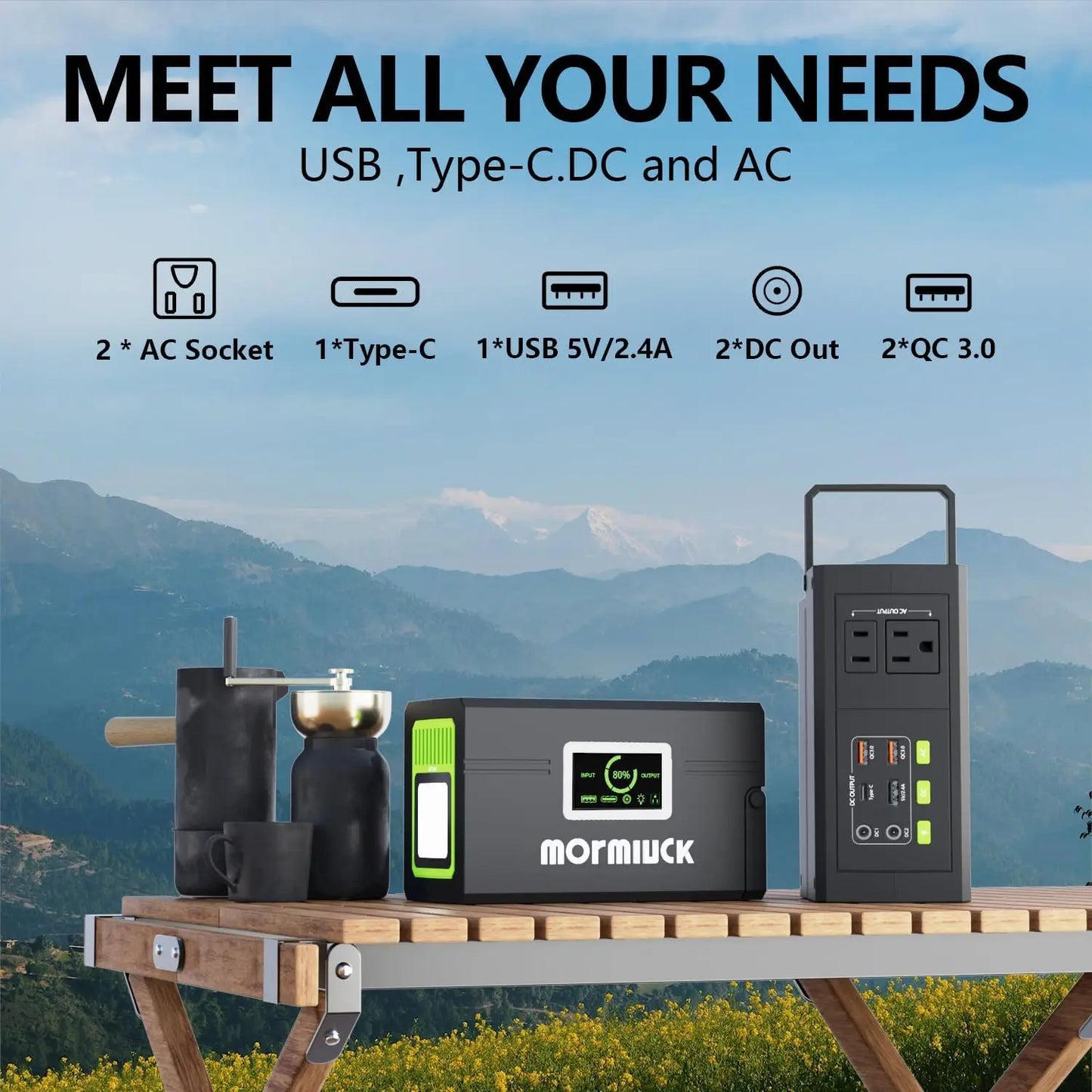 Portable Solar Generator with AC Outlet