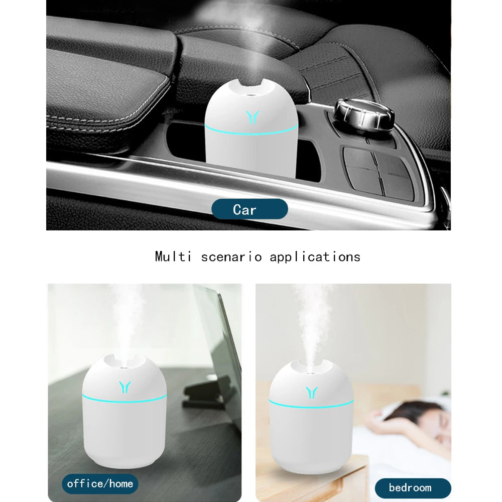 Portable USB Mini Humidifier & Essential Oil Diffuser