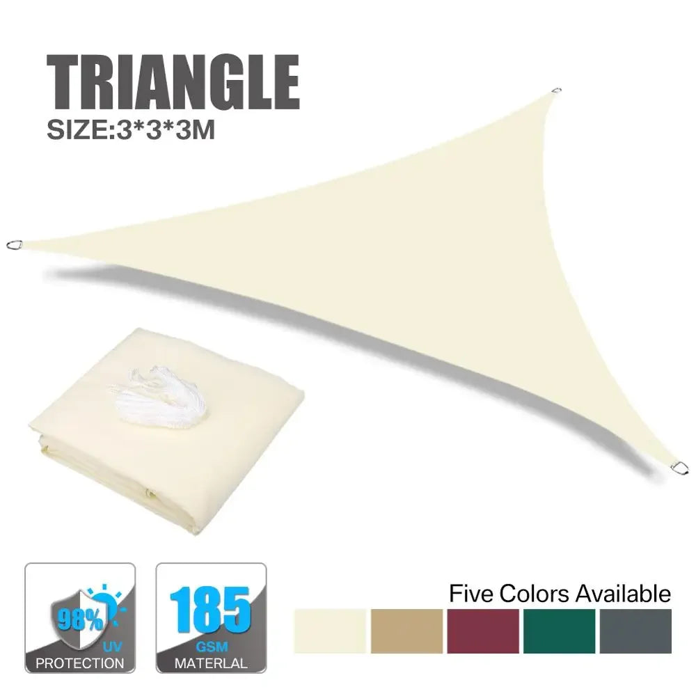 Waterproof Sun Shelter Sunshade Sail Cover Protection