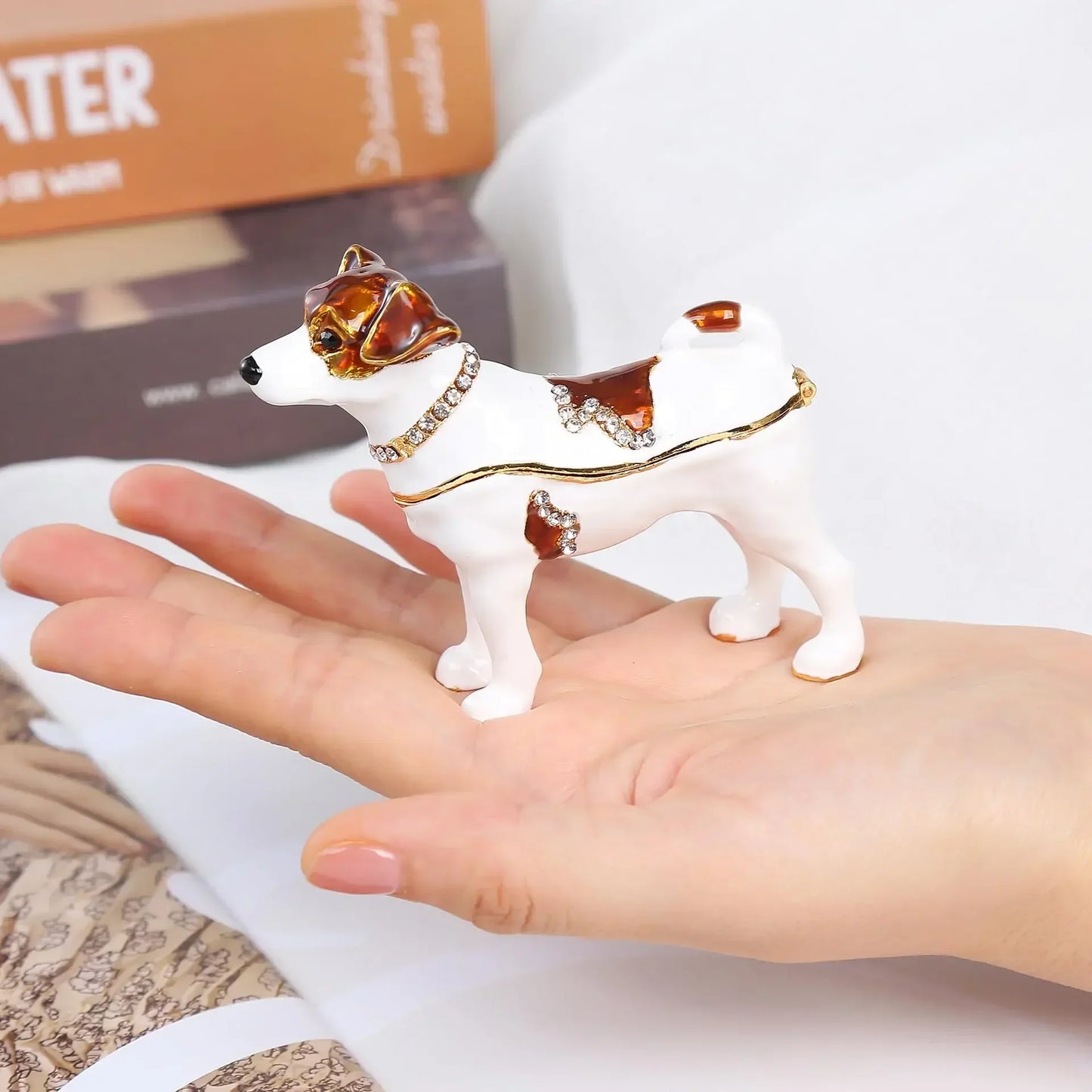 Metal Crafts Jewelry Dog Alloy Jewelry Box