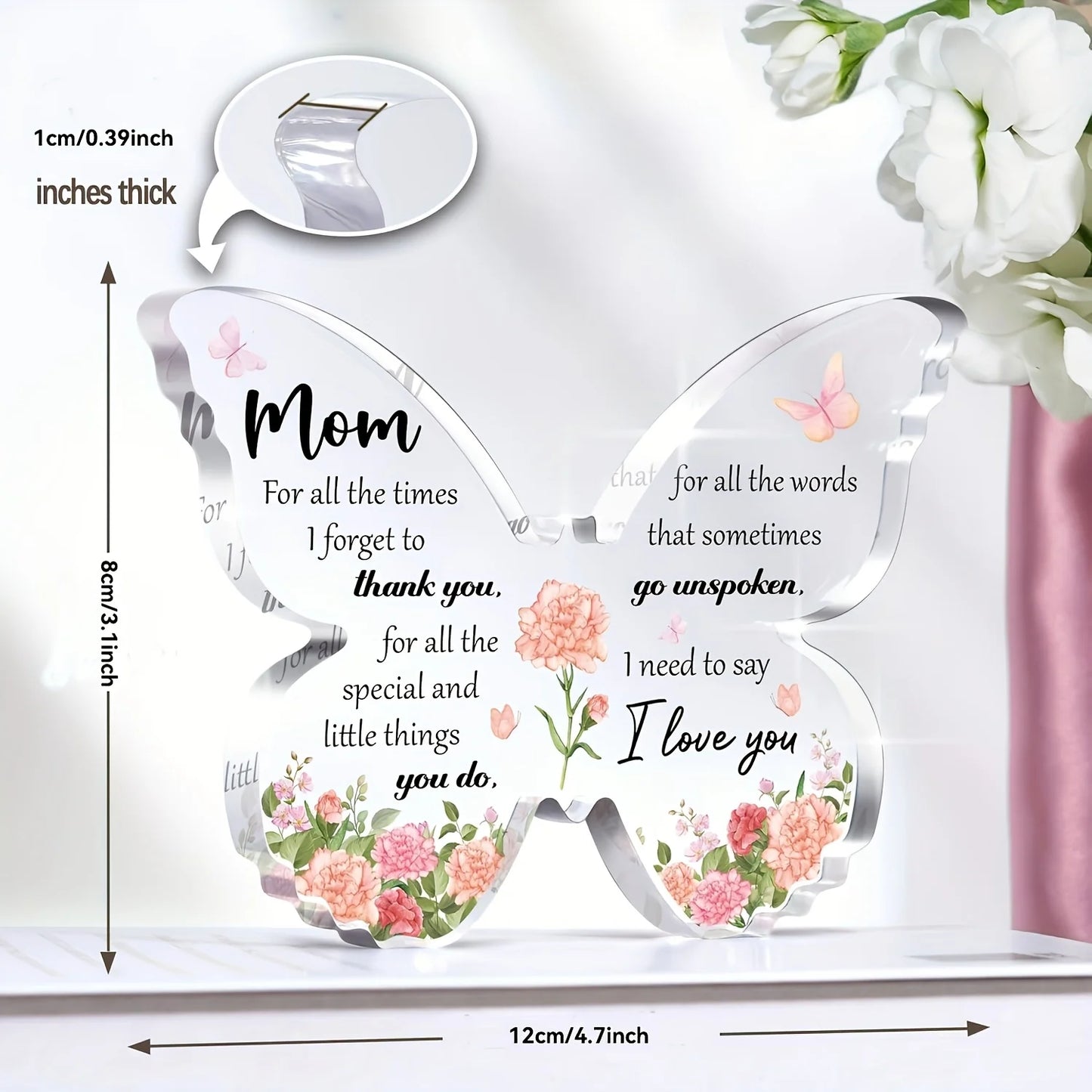 Delicate Mom Birthday Gifts - Butterfly Acrylic Decorations