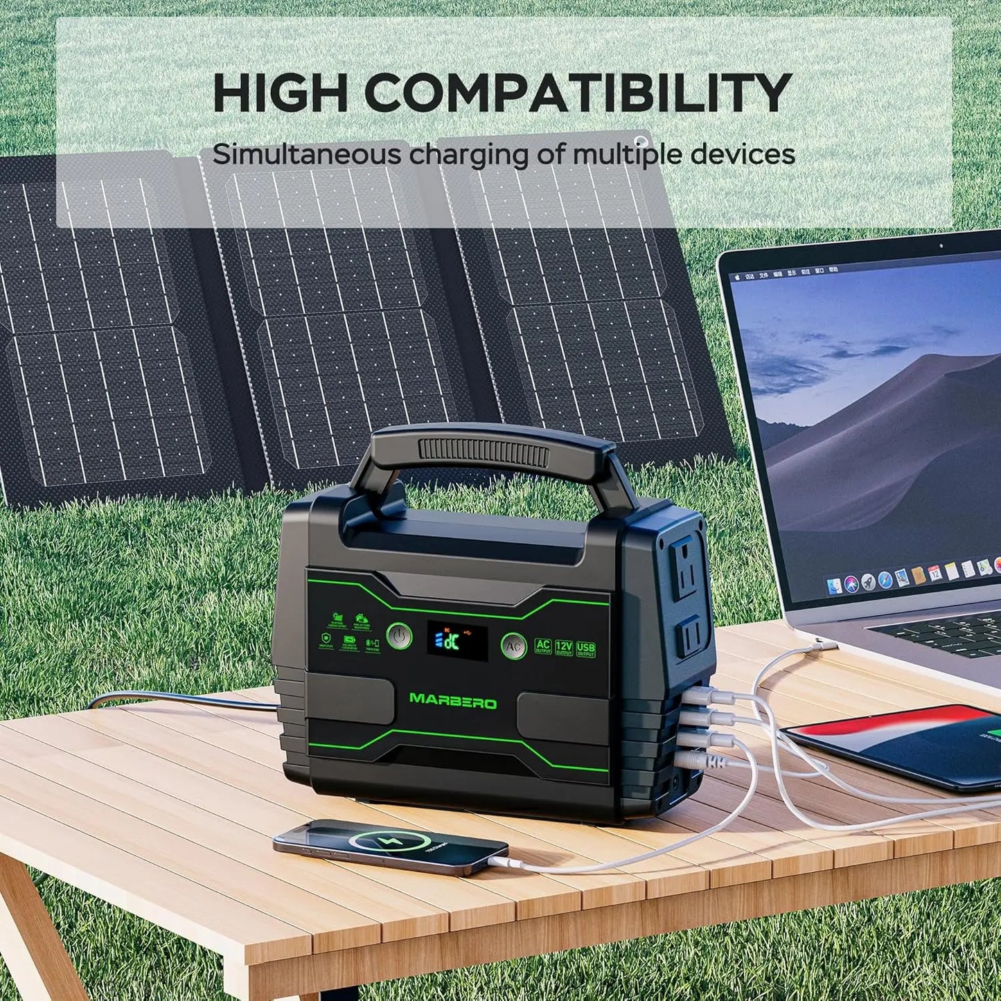 Portable Power Station for Camping & Home Backup