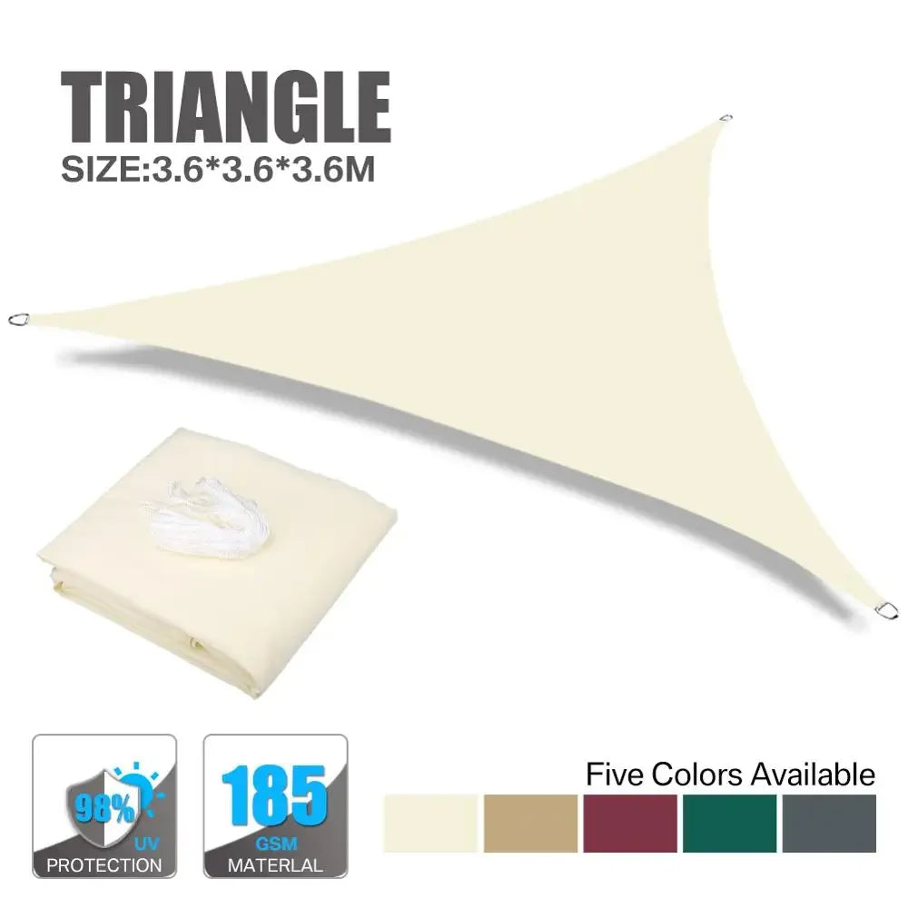 Waterproof Sun Shelter Sunshade Sail Cover Protection