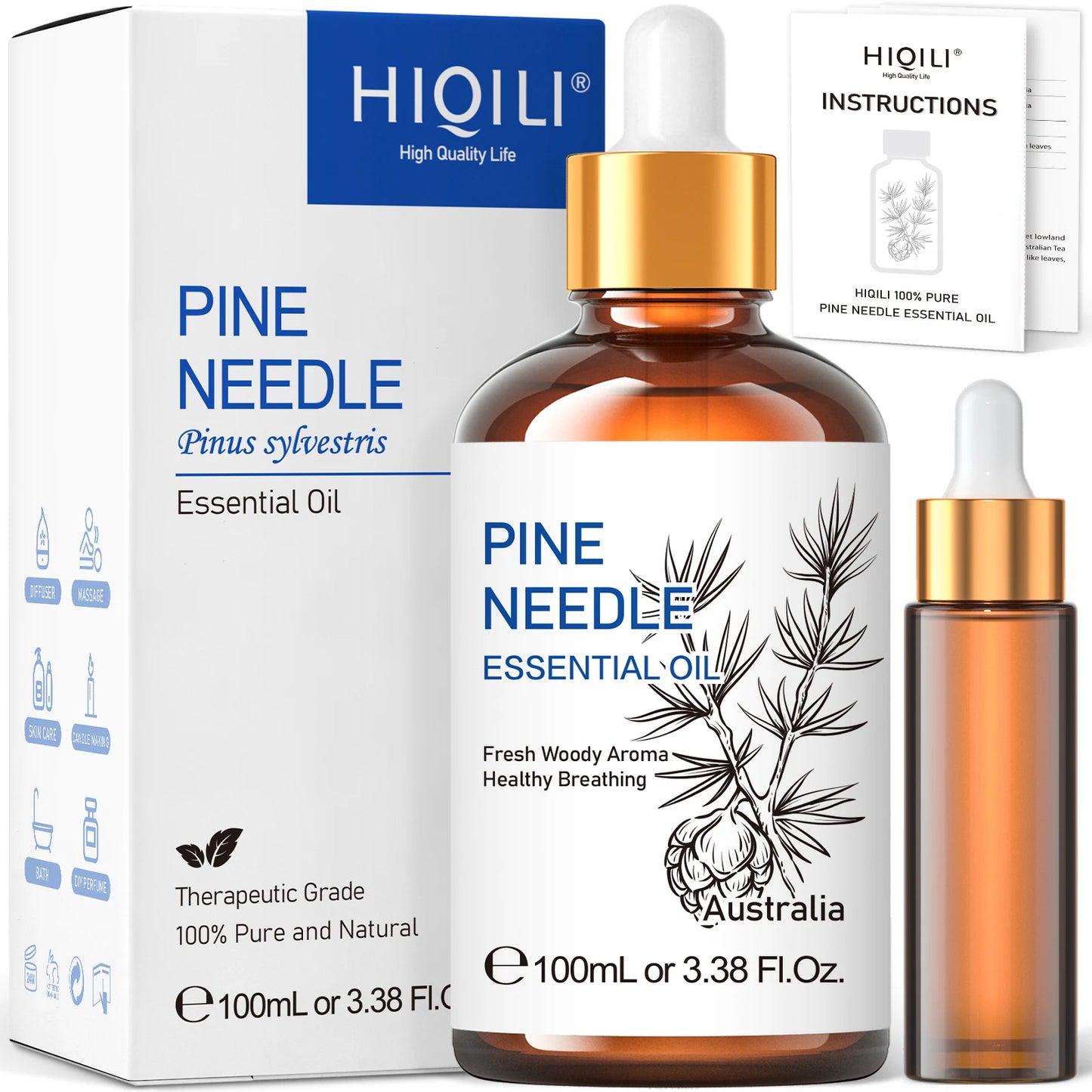 Pine Needles Essential Oils, Pure Nature Aromatherapy