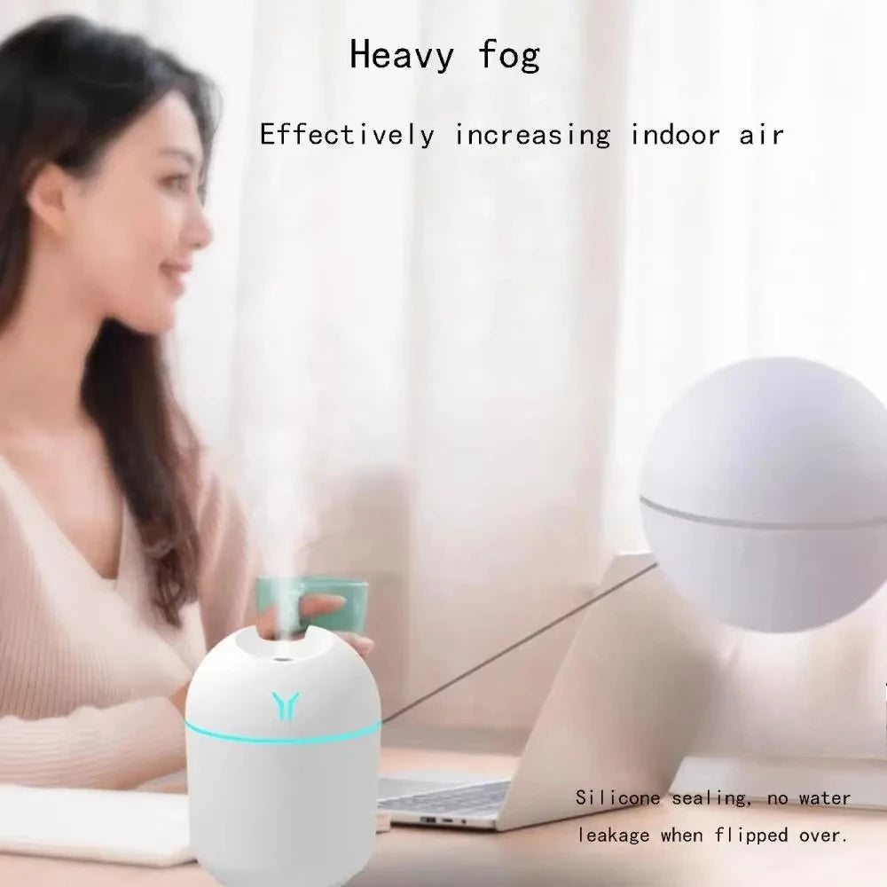 Portable USB Mini Humidifier & Essential Oil Diffuser