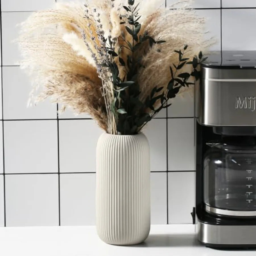 Bohemian Ceramic Vase - for Pampas Grass