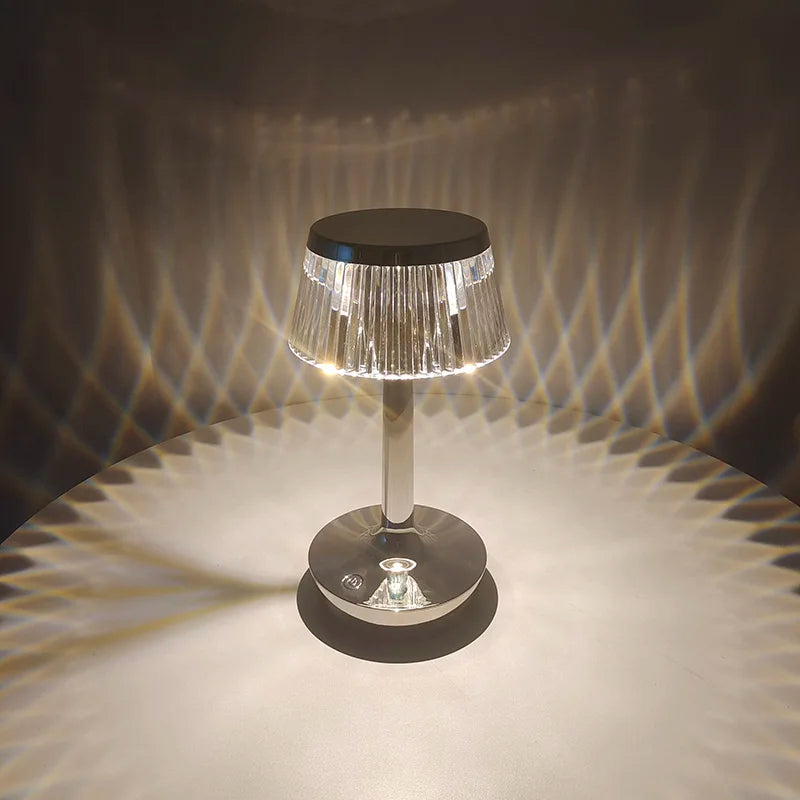 Decorative Rechargeable USB Cable Switch Crystal Lamp