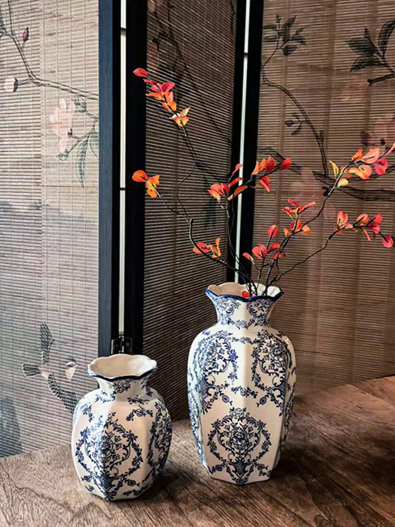 1 Pc Porcelain Retro Flower Vase