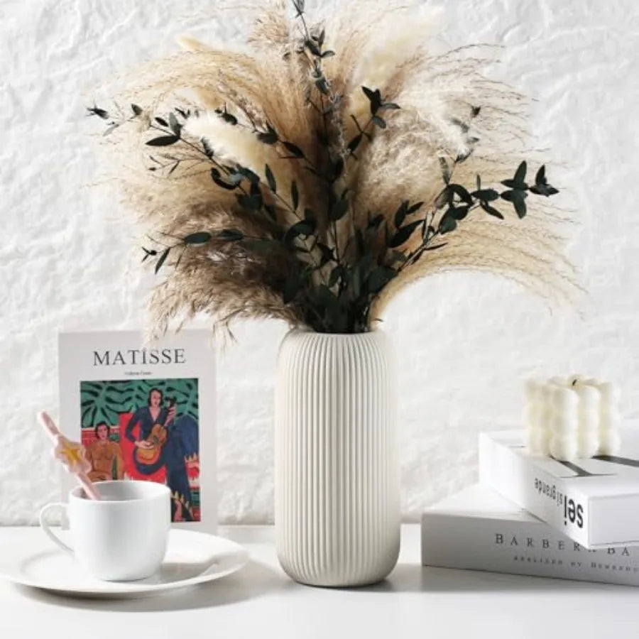 Bohemian Ceramic Vase - for Pampas Grass