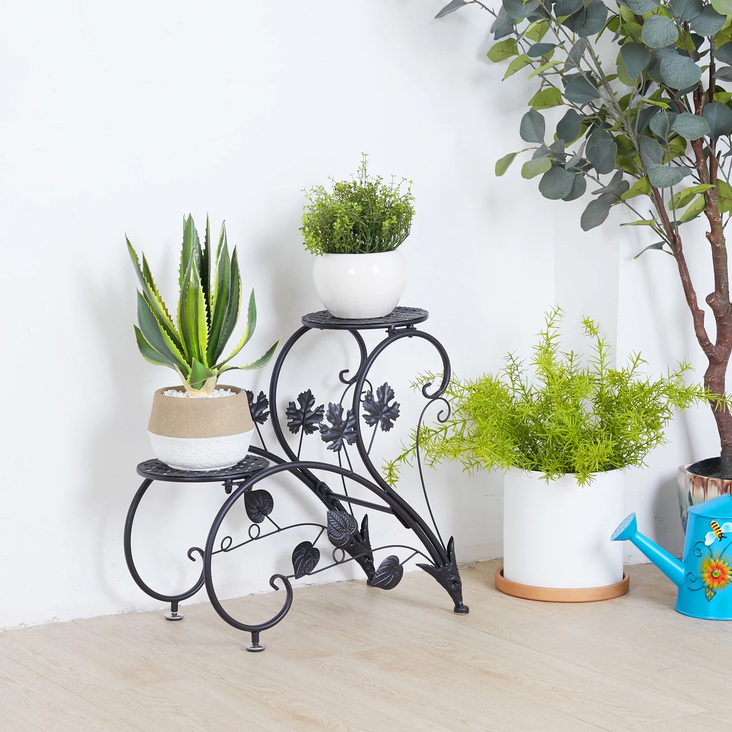 Rustproof Metal Plant/ Flower Display Rack Shelf