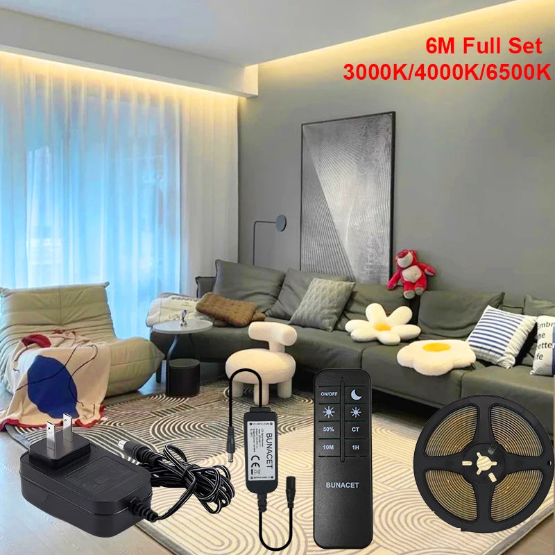 LED RF Remote Strip Light 6m Warm/Natural/Cold White