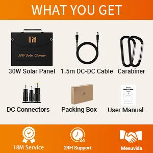 Portable Foldable Solar Panel Travel Ready Charger