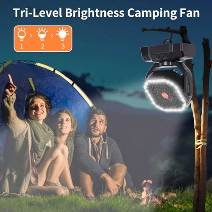 20000mAh High Speed Portable Camping Fan