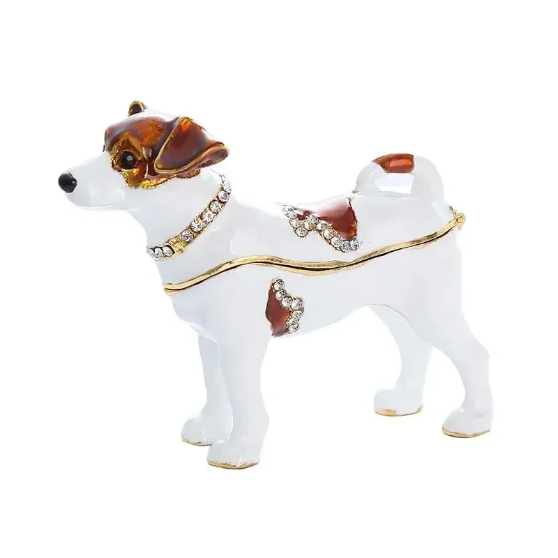 Metal Crafts Jewelry Dog Alloy Jewelry Box